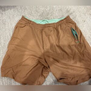 Birddogs Brown Shorts with Mint Accents